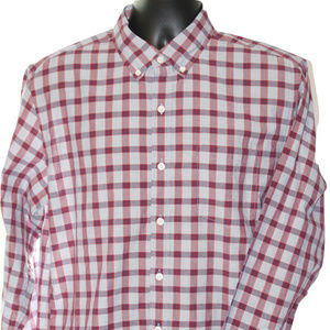 J. Crew Shirt Button Front Sz Lg Plaid Nice!